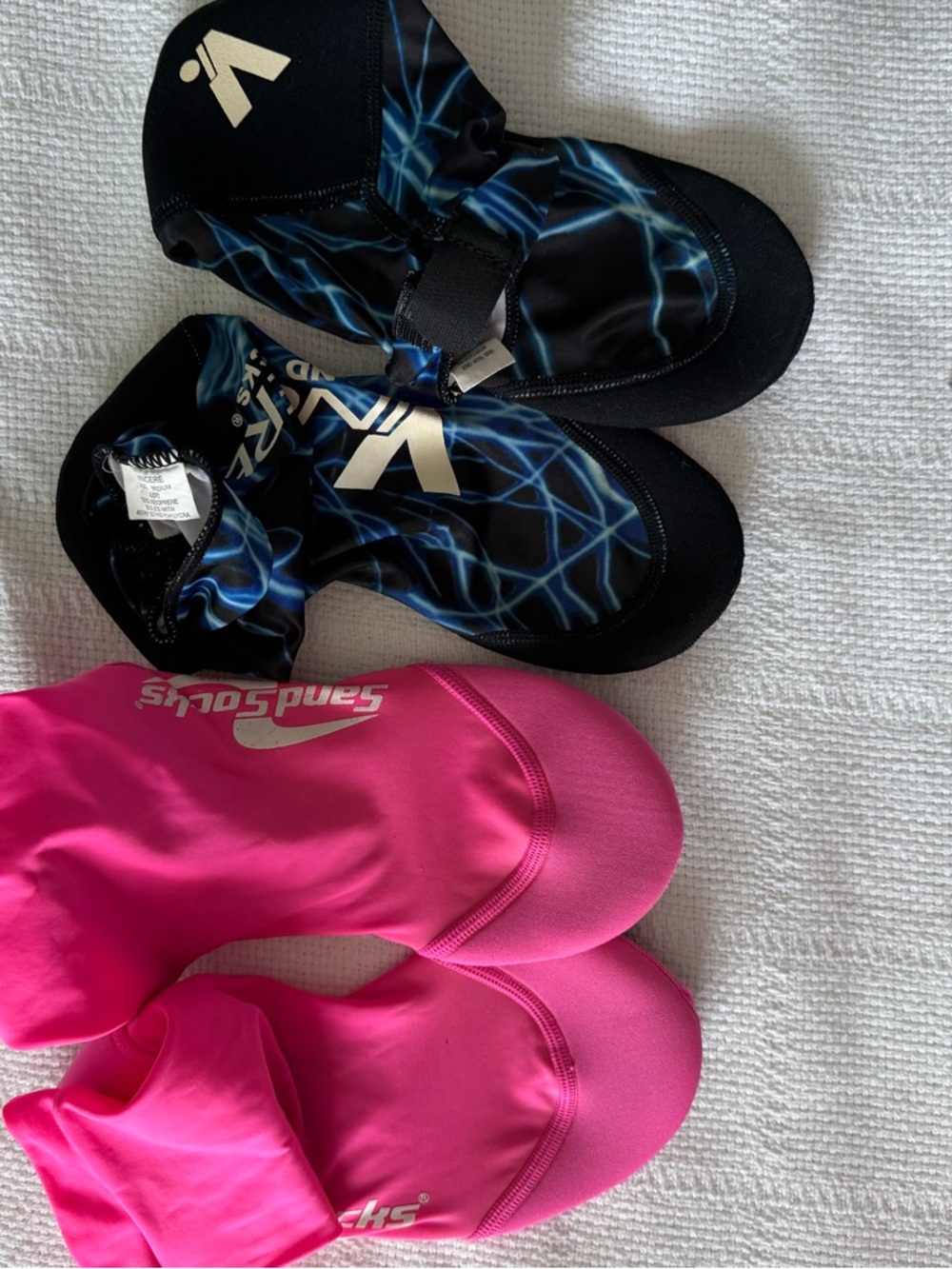 Sand Soccer Socks Pink Size Small Black Size Medium